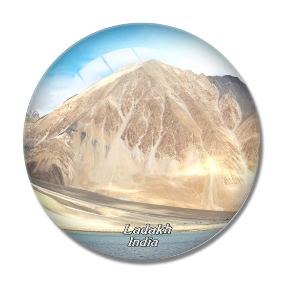 India Ladakh Lake 3D Fridge Magnet Crystal Glass