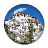 India Ladakh Monastery 3D Fridge Magnet Crystal Glass