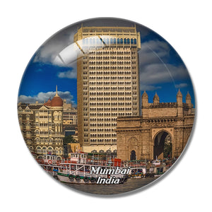 India Mumbai Gateway 3D Fridge Magnet Crystal Glass