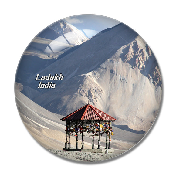 India Pangong Tso Lake Ladakh 3D Fridge Magnet Crystal Glass