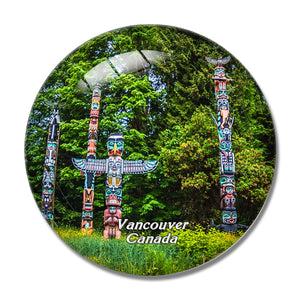 Canada Stanley Park Vancouver 3D Fridge Magnet Crystal Glass