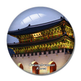 Korea Sejongno Gwanghwamun 3D Fridge Magnet Crystal Glass