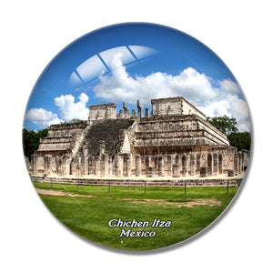 Mexico Chichen Itza Maya 3D Fridge Magnet Crystal Glass