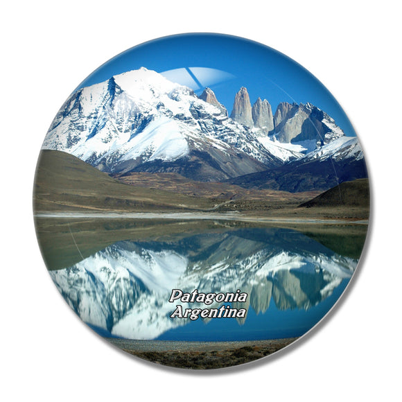 Monte Fitz Roy Patagonia Argentina 3D Fridge Magnet Crystal Glass