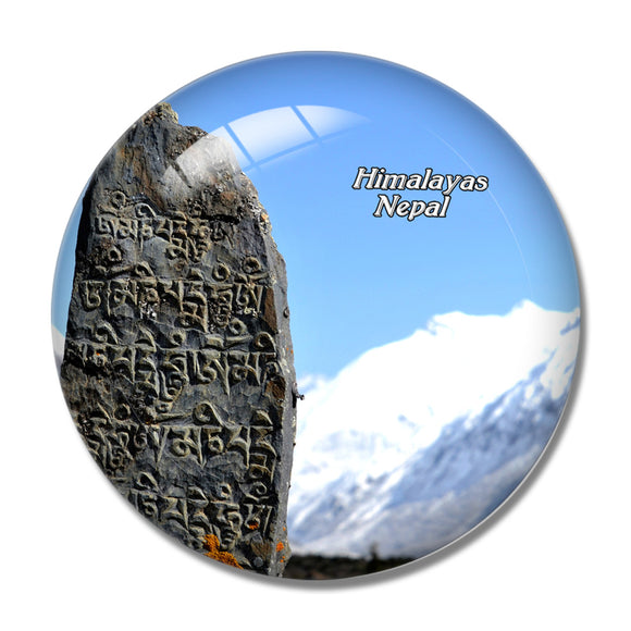 Nepal Himalayas 3D Fridge Magnet Crystal Glass