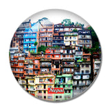 Nepal House 3D Fridge Magnet Crystal Glass