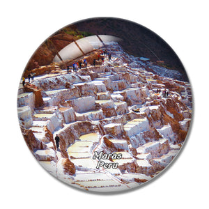 Salinas Of Maras Peru 3D Fridge Magnet Crystal Glass