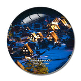 Shirakawa-Go Gifu Japan 3D Fridge Magnet Crystal Glass