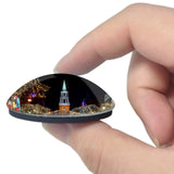 USA America Burlington Church 3D Fridge Magnet Crystal Glass