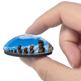 Chile Rapa Nui National Park Easter Island 3D Fridge Magnet Crystal Glass