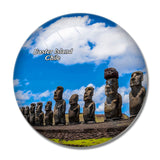 Chile Rapa Nui National Park Easter Island 3D Fridge Magnet Crystal Glass