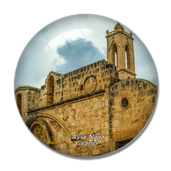 Ayia Napa Monastery Cyprus 3D Fridge Magnet Crystal Glass