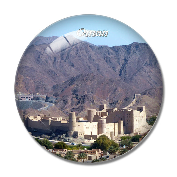 Oman Castle 3D Fridge Magnet Crystal Glass