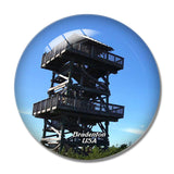 USA America Bradenton Robinson Nature Preserve 3D Fridge Magnet Crystal Glass