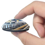 USA America Bronx Railroad 3D Fridge Magnet Crystal Glass