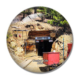 USA America Central  Hidee Gold Mine Colorado 3D Fridge Magnet Crystal Glass