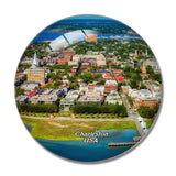 USA America Charleston 3D Fridge Magnet Crystal Glass