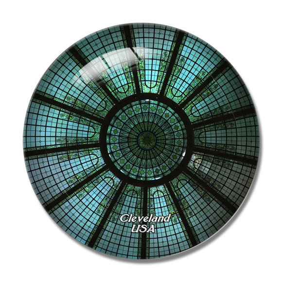 USA America Cleveland Heinen Market 3D Fridge Magnet Crystal Glass