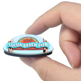 USA America Cocoa Beach Pier 3D Fridge Magnet Crystal Glass