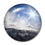 USA America Colorado Breckenridge 3D Fridge Magnet Crystal Glass