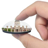 USA America Columbia Francis Quadrangle 3D Fridge Magnet Crystal Glass