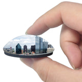 USA America Dallas Skyline 3D Fridge Magnet Crystal Glass