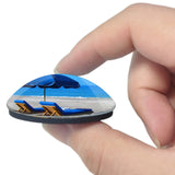 USA America Daufuskie Island 3D Fridge Magnet Crystal Glass