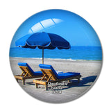 USA America Daufuskie Island 3D Fridge Magnet Crystal Glass