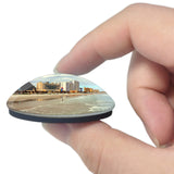 USA America Daytona Beach Florida 3D Fridge Magnet Crystal Glass