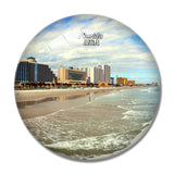 USA America Daytona Beach Florida 3D Fridge Magnet Crystal Glass
