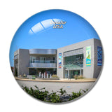 USA America Decatur Museum Alabama 3D Fridge Magnet Crystal Glass