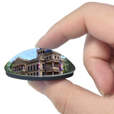 USA America Denton Museum 3D Fridge Magnet Crystal Glass