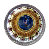 USA America Des Moines Iowa Capitol Building 3D Fridge Magnet Crystal Glass
