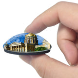 USA America Des Moines Iowa State Capitol Building 3D Fridge Magnet Crystal Glass