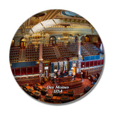 USA America Des Moines Iowa State Capitol 3D Fridge Magnet Crystal Glass