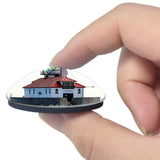 USA America Duluth Minnesota Lighthouse 3D Fridge Magnet Crystal Glass