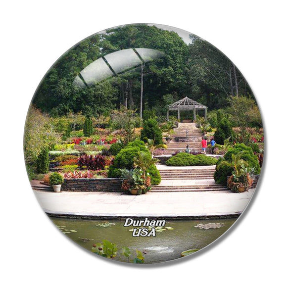 USA America Durham Sarah P. Duke Gardens 3D Fridge Magnet Crystal Glass