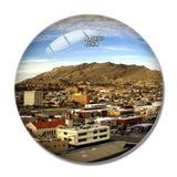 USA America El Paso Texas 3D Fridge Magnet Crystal Glass