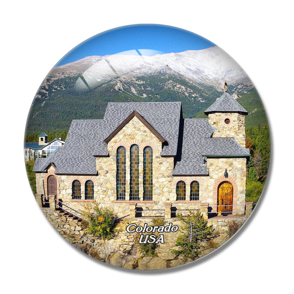 USA America Estes Park 3D Fridge Magnet Crystal Glass
