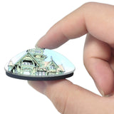 USA America Eureka Carson Mansion California 3D Fridge Magnet Crystal Glass