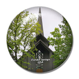 USA America Eureka Springs Thorncrown Chapel 3D Fridge Magnet Crystal Glass