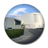 USA America Fairbanks Alaska Museum of the North 3D Fridge Magnet Crystal Glass