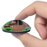 USA America Florence Frank Lloyd Wright's Rosenbaum House Alabama 3D Fridge Magnet Crystal Glass