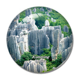 China Kunming 3D Fridge Magnet Crystal Glass