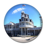 USA America Fredericksburg Museum Pacific War 3D Fridge Magnet Crystal Glass