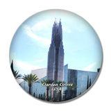 USA America Garden Grove Crystal Cathedral 3D Fridge Magnet Crystal Glass