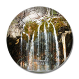 USA America Glenwood Springs Hanging Lake Waterfall Colorado 3D Fridge Magnet Crystal Glass