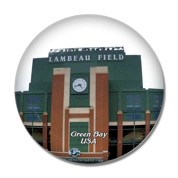 USA America Green Bay Lambeau Field 3D Fridge Magnet Crystal Glass
