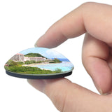 USA America Guam Beach 3D Fridge Magnet Crystal Glass