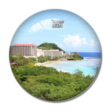 USA America Guam Beach 3D Fridge Magnet Crystal Glass